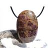 Turmalin polychrom rosa-grün (Rubelli-Verdelith) XXL Schmuckstein Cabochon (Linsenstein) gebohrt - Rarität - ca. 4,5 cm x 3 cm x 1,5 cm