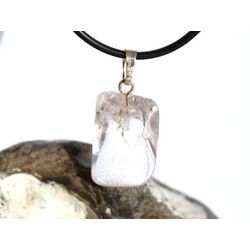 Danburit rosa Kristallstab-Trommlstein Anh�nger Silber�se Schmuckdose - AA-Sonderqualit�t - Rarit�t - ca. 3,1 cm x 1,5 cm x 0,9 cm