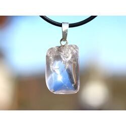 Danburit rosa Kristallstab-Trommlstein Anh�nger Silber�se Schmuckdose - AA-Sonderqualit�t - Rarit�t - ca. 3,1 cm x 1,5 cm x 0,9 cm