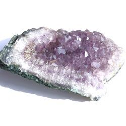 Amethyst Kristallstufe / Ladestufe hell  (Uruquai) - Sonderqualitt  - ca. 14,4 cm x 13,1 cm x 6 cm