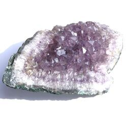 Amethyst Kristallstufe / Ladestufe hell  (Uruquai) - Sonderqualitt  - ca. 14,4 cm x 13,1 cm x 6 cm