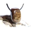 Bronzit Trommelstein / Schmuckstein gebohrt - Sonderqualität - ca. 2,5 cm x 1,9 cm x 1,2 cm