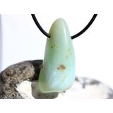 Andenopal trkis  (Chrysopal) XXL Trommelstein gebohrt -...