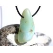 Andenopal türkis  (Chrysopal) XXL Trommelstein gebohrt - Rarität - Sonderqualität - ca. 4,1 cm x 2 cm x 1,6 cm