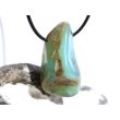 Andenopal türkis  (Chrysopal) XXL Trommelstein gebohrt - Rarität - AA-Sonderqualität - ca. 4,4 cm x 2,2 cm x 2,1 cm