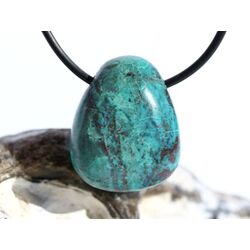 Chrysokoll Trommelstein gebohrt - Sonderqualit�t - ca....