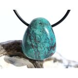 Chrysokoll Trommelstein gebohrt - Sonderqualit�t - ca....
