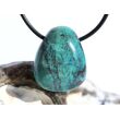Chrysokoll Trommelstein gebohrt - Sonderqualität - ca. 2,7 cm x 2,2 cm x 1,5 cm