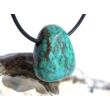 Chrysokoll Trommelstein gebohrt - Sonderqualität - ca. 2,6 cm x 2,1 cm x 1,3 cm