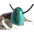 Chrysokoll Trommelstein gebohrt - Sonderqualität - ca. 2,6 cm x 2,1 cm x 1,3 cm