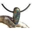 Azurit natur Schmuckstein / Scheibenstein gebohrt - Handarbeit - Rarität - Sonderqualität - ca. 2,4 cm x 1 cm x 0,6 cm