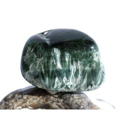 Seraphinit (Klinochlor) Trommelstein - Sonderqualit�t - ca. 3,5 cm x 2,5 cm x 2,4 cm