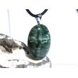Seraphinit (Klinochlor) XXL Schmuckstein Cabochon Anhänger Silberöse - AA-Sonderqualität - Handarbeit - ca. 5,1 cm x 3 cm x 0,8 cm