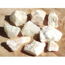 Calcit wei� Rohsteine - ca. 50 g