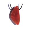 Chalcedon rot (Blutchalcedon) XXXL Schmuckstein / Trommelstein gebohrt - AA-Sonderqualität - Rarität - Handarbeit - ca. 5,4 cm x 2,6 cm x 1,7 cm