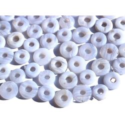 Chalcedon blau geb�ndert Donut 13-14 mm (3-4 mm stark) - Rarit�t -
