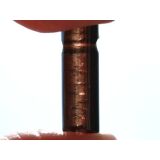 Turmalin braun (Dravit) Kristallstab / Schmuckstein gebohrt gebohrt - AA-Sonderqualität - Rarität - ca. 2 cm x 0,6 cm x 0,5 cm