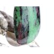 Rubin-Zoisit (Anyolith) XXXL Schmuckstein / Trommelstein gebohrt - AA-Sonderqualität - ca. 5,7 cm x 3,1 cm x 1,4 cm