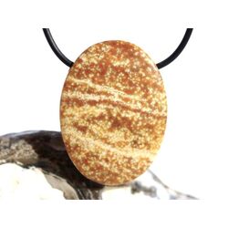 Aragonit-Calcit XXL Schmuckstein Cabochon / Scheibenstein gebohrt - Sonderqualit�t - ca. 4 cm x 3 cm x 0,9 cm