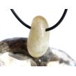 Citrin (gebr.) Trommelstein gebohrt - ca. 2,7 cm x 1,5 cm x 1,4 cm
