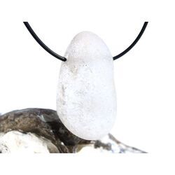 Bergkristall Ema-Egg / Ema-Ei (Proferiche Stone / Stone of the Seer) XXL Trommelstein gebohrt - AA-Sonderqualit�t - ca. 4,6 cm x 2,5 cm x 1,9 cm