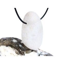Bergkristall Ema-Egg / Ema-Ei (Proferiche Stone / Stone of the Seer) XXL Trommelstein gebohrt - AA-Sonderqualit�t - ca. 4,6 cm x 2,5 cm x 1,9 cm