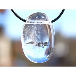 Bergkristall XXL Schmucksteine / Scheibensteine gebohrt -...