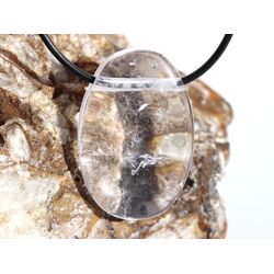 Bergkristall XXL Schmucksteine / Scheibensteine gebohrt - sch�ne Qualit�t - ca. 4 cm x 3 cm x 0,9 cm