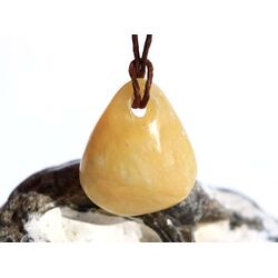 Calcit orange (Orangencalcit) Trommelstein gebohrt - ca....