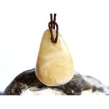 Calcit orange (Orangencalcit) Trommelstein gebohrt - ca....