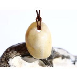 Calcit orange (Orangencalcit) Trommelstein gebohrt - ca....