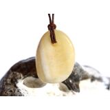 Calcit orange (Orangencalcit) Trommelstein gebohrt - ca. 2,7 cm x 1,9 cm x 1,3 cm
