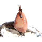 Aprikosencalcit (Calcit apricot) Schmuckstein gebohrt -...