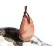 Aprikosencalcit (Calcit apricot) Schmuckstein gebohrt - ca. 3 cm x 2 cm x 1,4 cm