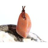 Aprikosencalcit (Calcit apricot) Schmuckstein gebohrt -...