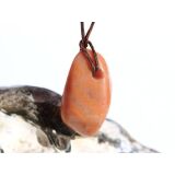 Aprikosencalcit (Calcit apricot) Schmuckstein gebohrt -...