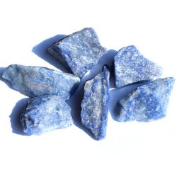 Blauquarz Rohsteine - ca. 100 g - Restbestand -