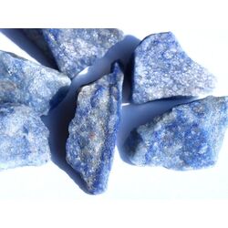 Blauquarz Rohsteine - ca. 100 g - Restbestand -
