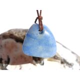 Blauquarz Schmuckstein gebohrt - Handarbeit - schöne Qualität - ca. 2 cm x 2,2 cm x 1,4 cm