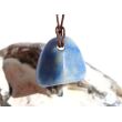 Blauquarz Schmuckstein gebohrt - Handarbeit - schöne Qualität - ca. 2 cm x 2,2 cm x 1,4 cm