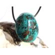 Chrysokoll Trommelstein gebohrt - Sonderqualität - ca. 3,2 cm x 2,3 cm x 2,1 cm
