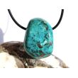 Chrysokoll Trommelstein gebohrt - Sonderqualität - ca. 3,2 cm x 2,3 cm x 2,1 cm