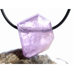 Amethyst hell Schmuckstein facettiert / Scheibenstein gebohrt - sch�ne Qualit�t - ca. 2,8 cm x 2,3 cm x 1,1 cm