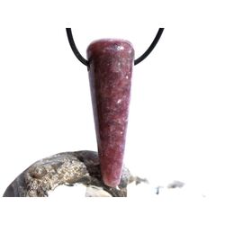 Lepidolith XXL Zylinder-Schmuckstein gebohrt - Sonderqualitt - ca. 5,1 cm