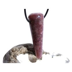 Lepidolith XXL Zylinder-Schmuckstein gebohrt - Sonderqualitt - ca. 5,1 cm