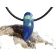 Azurit-Malachit natur Schmuckstein / Scheibenstein gebohrt - Handarbeit - Rarität - Sonderqualität - ca. 2,5 cm x 0,9 cm x 0,5 cm
