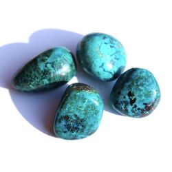 Chrysokoll Trommelsteine - Sonderqualitt - ca. 2 - 2,7 cm / ca. 9-12 g/St