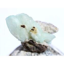 Apophyllit grn mit Stilbit Kristallstufe / Rohstein - Raritt - ca. 3 cm x 2,3 cm x 2,4 cm