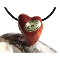 Mookait Swing Herz Schmuckstein gebohrt - Sonderqualit�t - ca. 2,8 cm x 2,2 cm x 1,2 cm