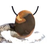 Mookait XXL Schmuckstein Cabochon / Scheibenstein gebohrt...